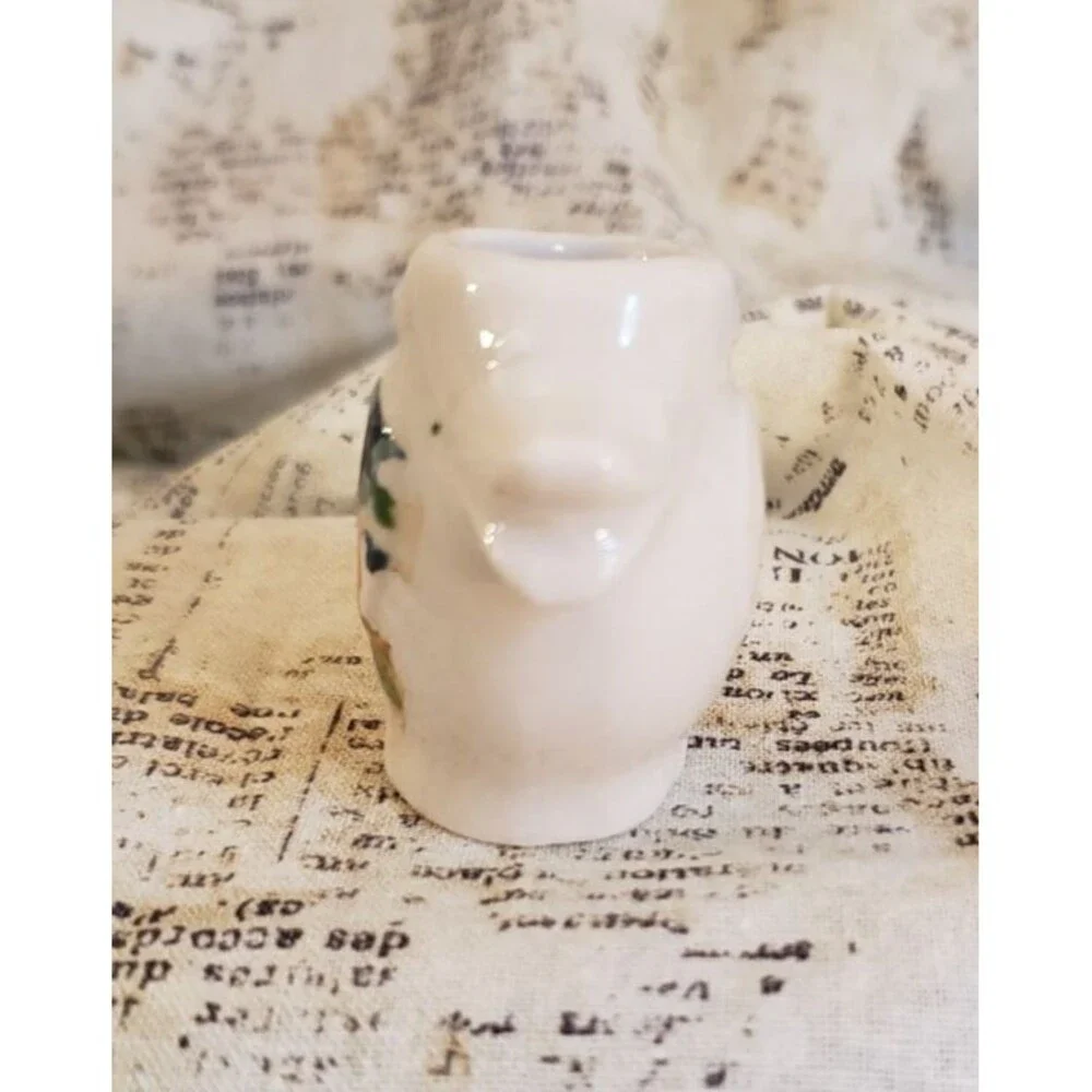 Artsy, Boho, Quirky  - Vintage Miniature Bird/Duck Pitcher w/ Floral Pattern